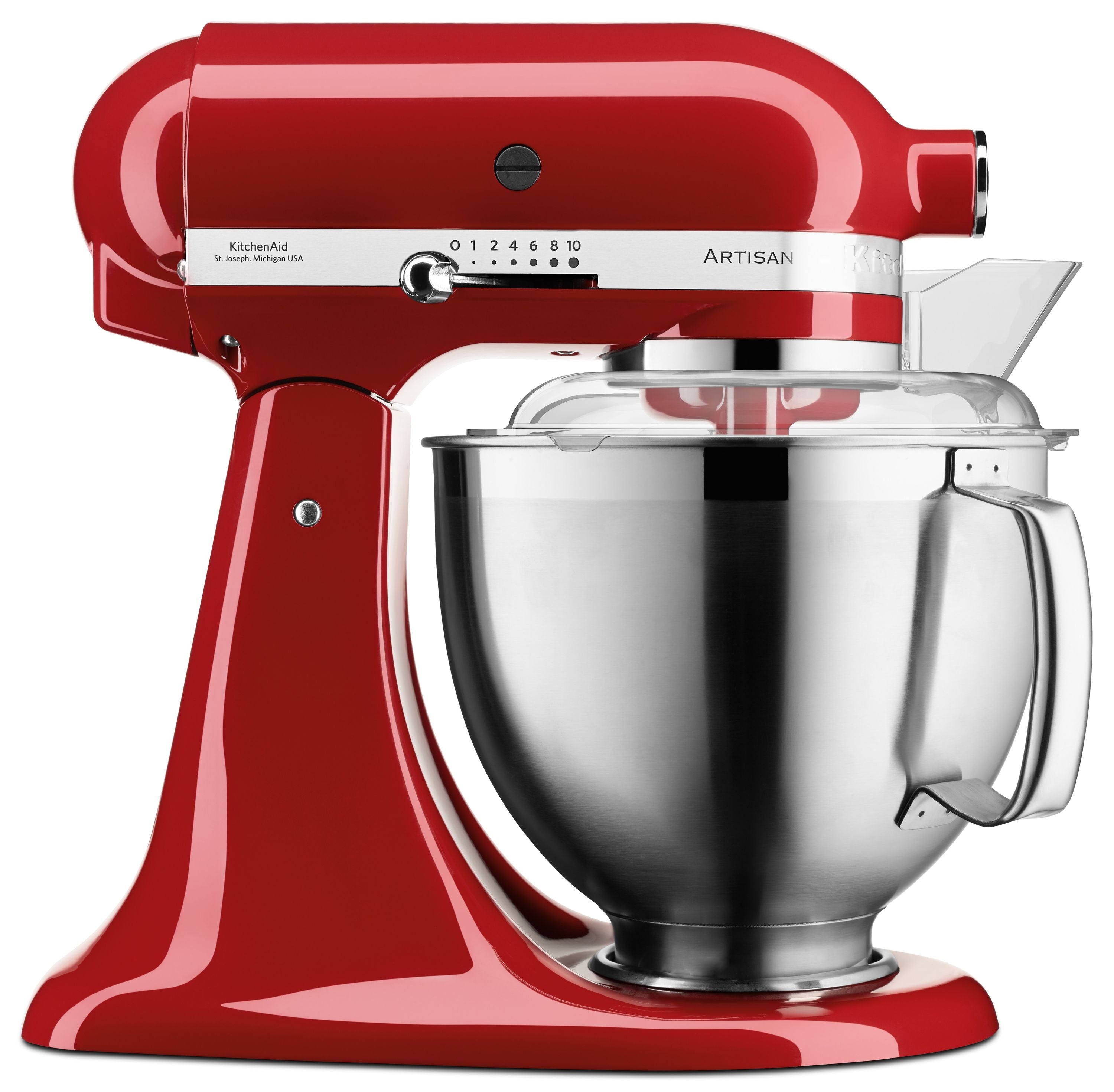 KitchenAid 4,8 L 5KSM185 Artisan Küchenmaschine Breadlover Messerschmidt Getreidemühlenvorsatz, Brotbackschüssel