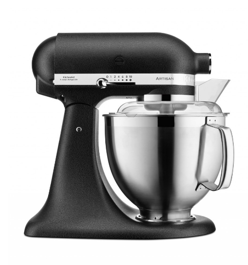 KitchenAid 4,8 L 5KSM185 Artisan Küchenmaschine Breadlover Messerschmidt Getreidemühlenvorsatz, Brotbackschüssel